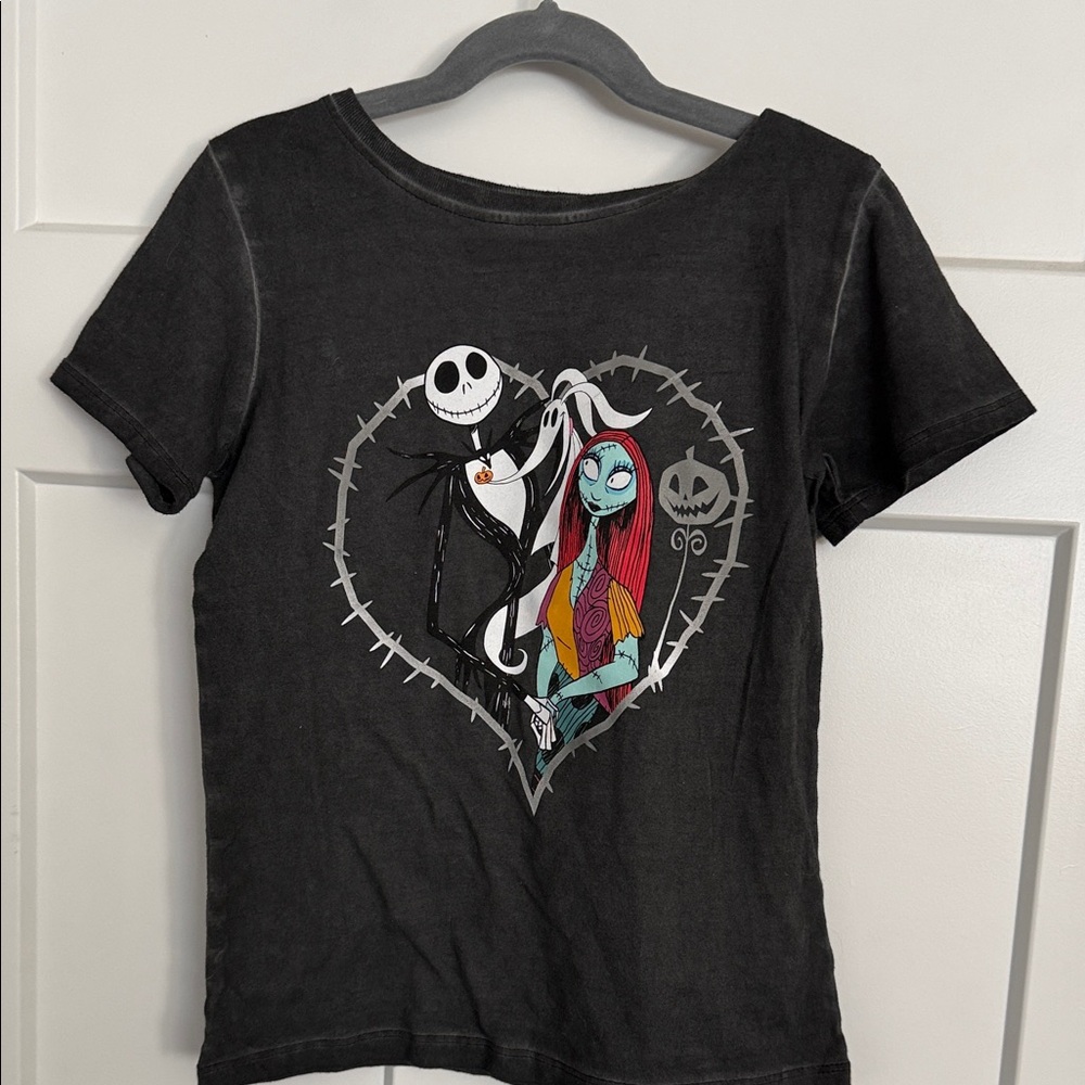 Disney Black Tee with Colorful Characters